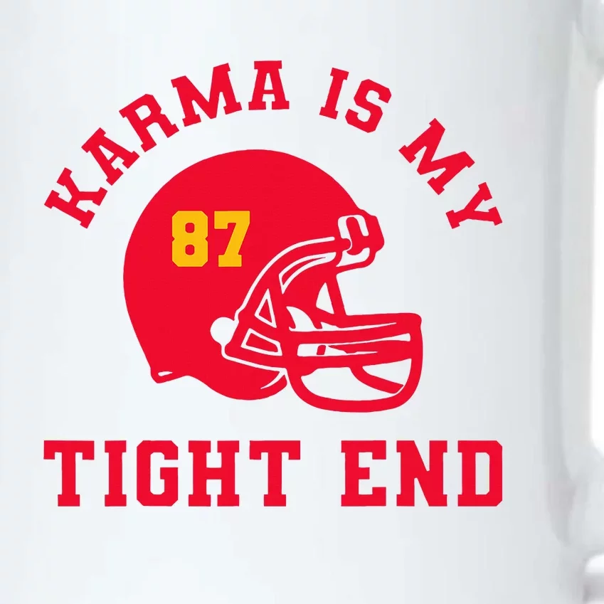 Karma Is My Tight End American Football Black Color Changing Mug