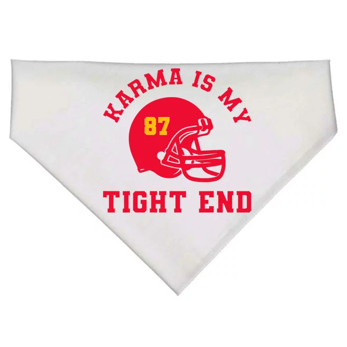 Karma Is My Tight End American Football USA-Made Doggie Bandana