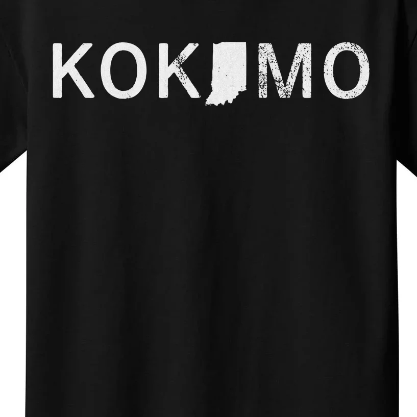 Kokomo Indiana Map Kids T-Shirt