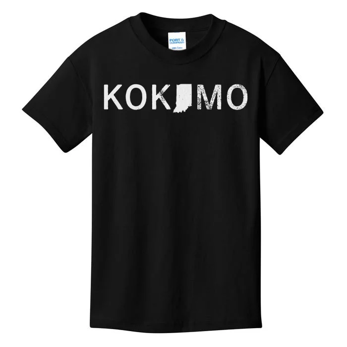 Kokomo Indiana Map Kids T-Shirt