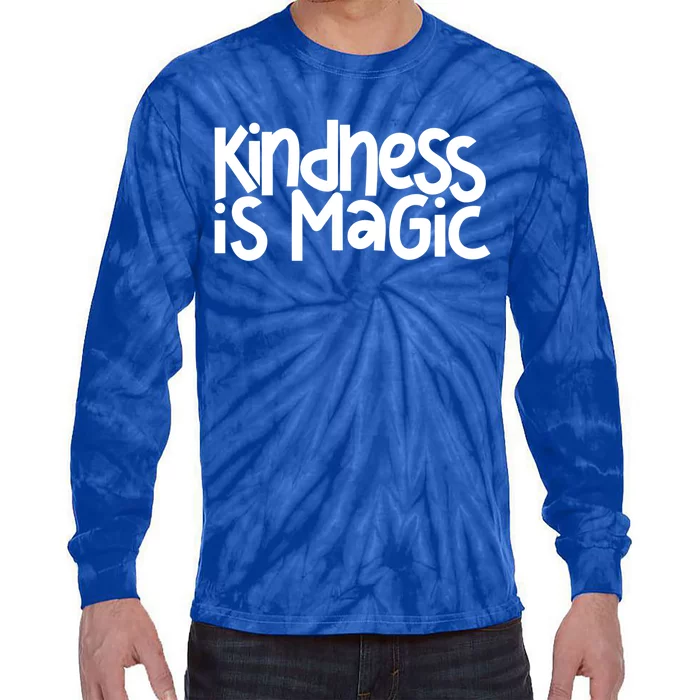 Kindness Is Magic Anti Bullying Kind Orange Unity Day Great Gift Tie-Dye Long Sleeve Shirt