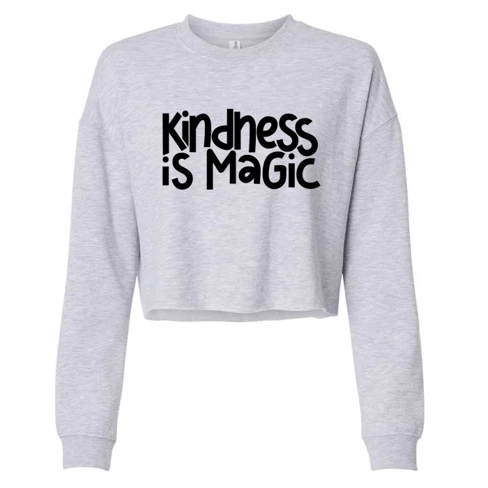 Kindness Is Magic Anti Bullying Kind Orange Unity Day Great Gift Cropped Pullover Crew