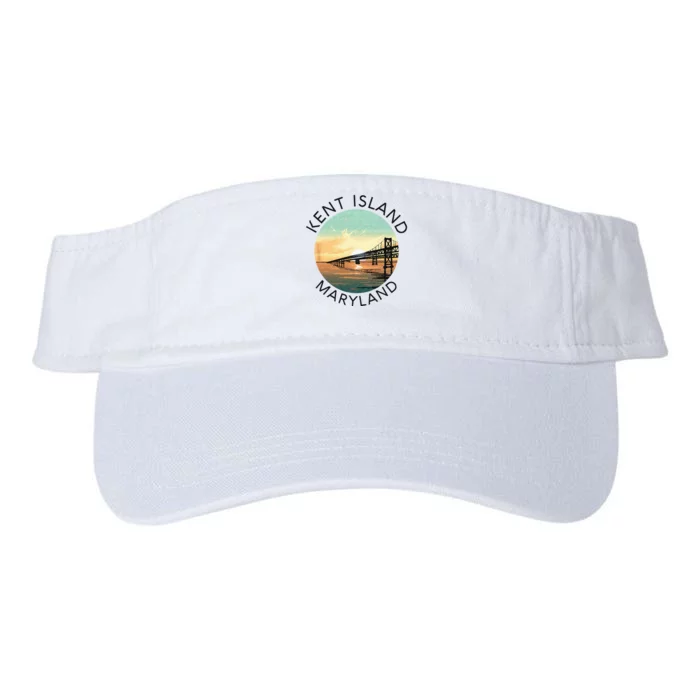 Kent Island Maryland Chesapeake Bay Bridge Annapolis Crab Valucap Bio-Washed Visor