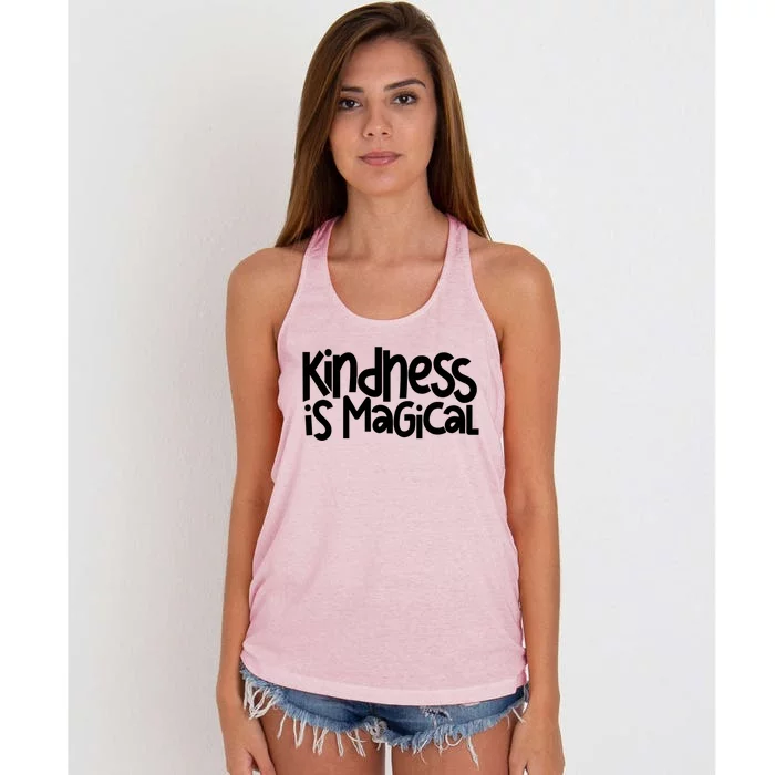 Kindness Is Magical Anti Bullying Kind Orange Unity Day Gift Women's Knotted Racerback Tank