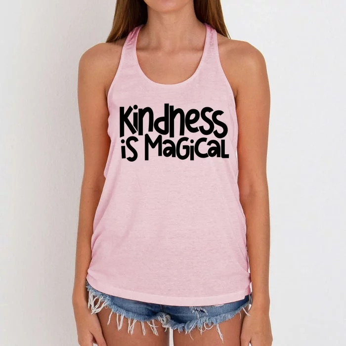 Kindness Is Magical Anti Bullying Kind Orange Unity Day Gift Women's Knotted Racerback Tank