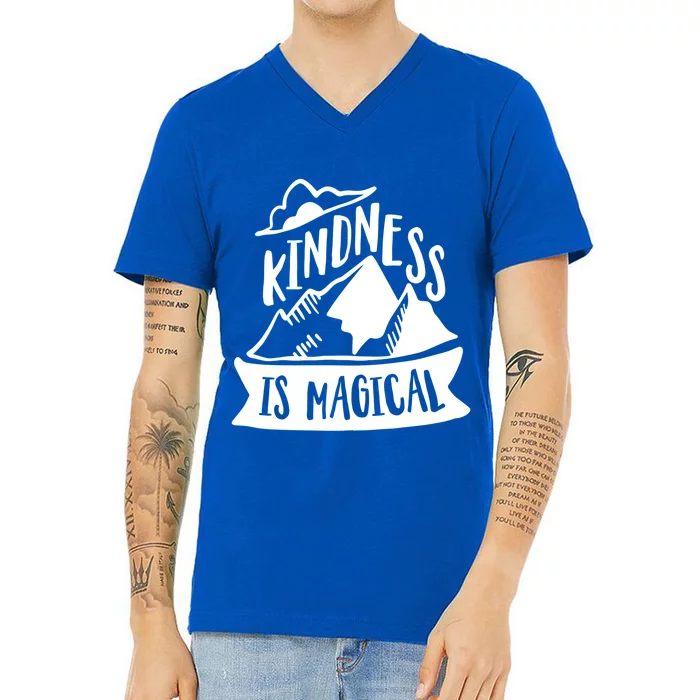 Kindness Is Magical Anti Bullying Kind Week Unity Day Cool Gift V-Neck T-Shirt