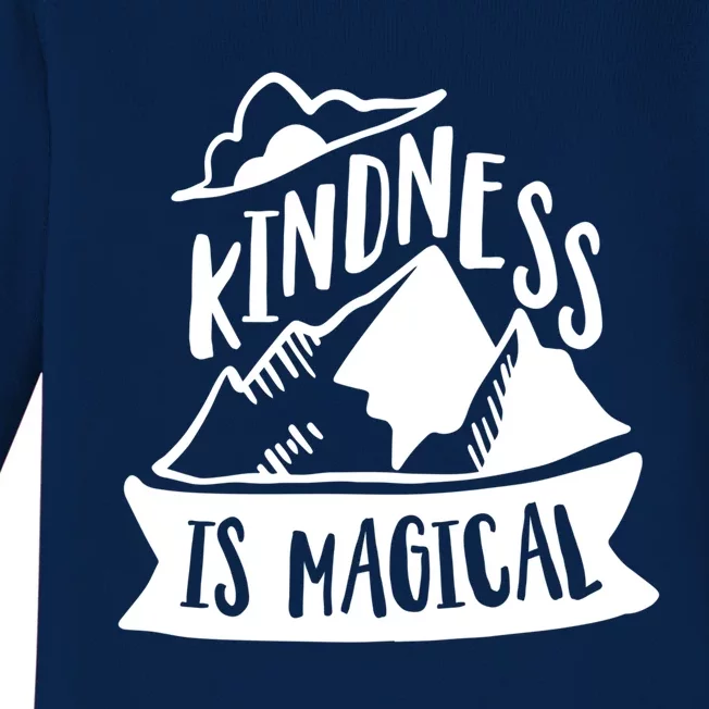 Kindness Is Magical Anti Bullying Kind Week Unity Day Cool Gift Baby Long Sleeve Bodysuit