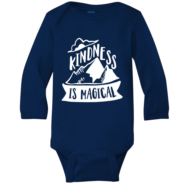 Kindness Is Magical Anti Bullying Kind Week Unity Day Cool Gift Baby Long Sleeve Bodysuit