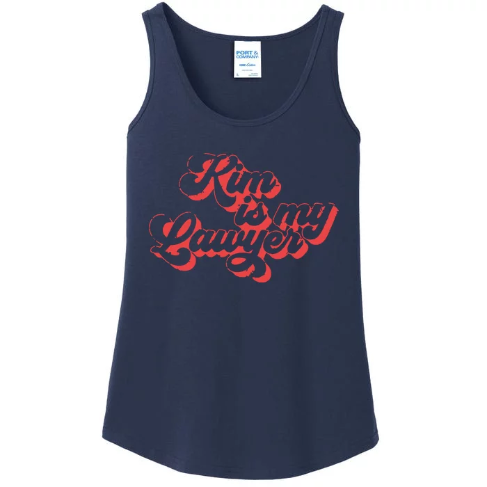 Kim Is My Lawyer Social Justice Reform Retro Vintage Ladies Essential Tank