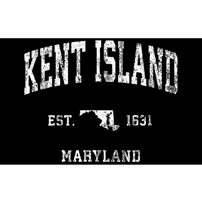 Kent Island Maryland Md Vintage Athletic Sports Design Bumper Sticker