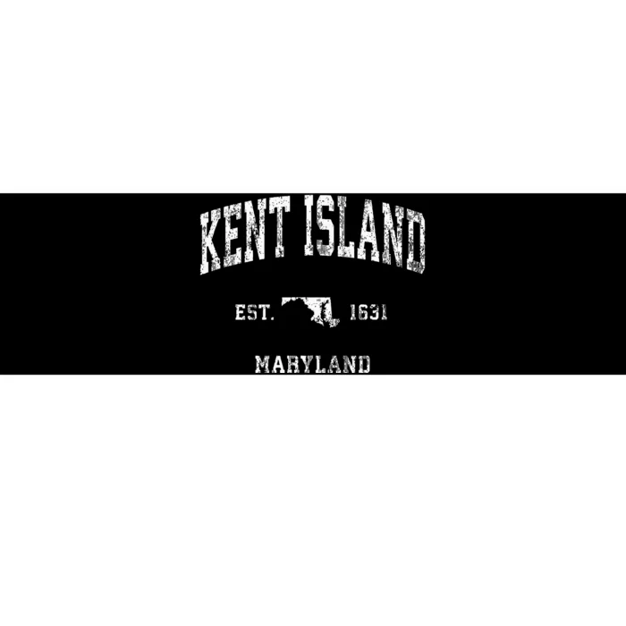 Kent Island Maryland Md Vintage Athletic Sports Design Bumper Sticker