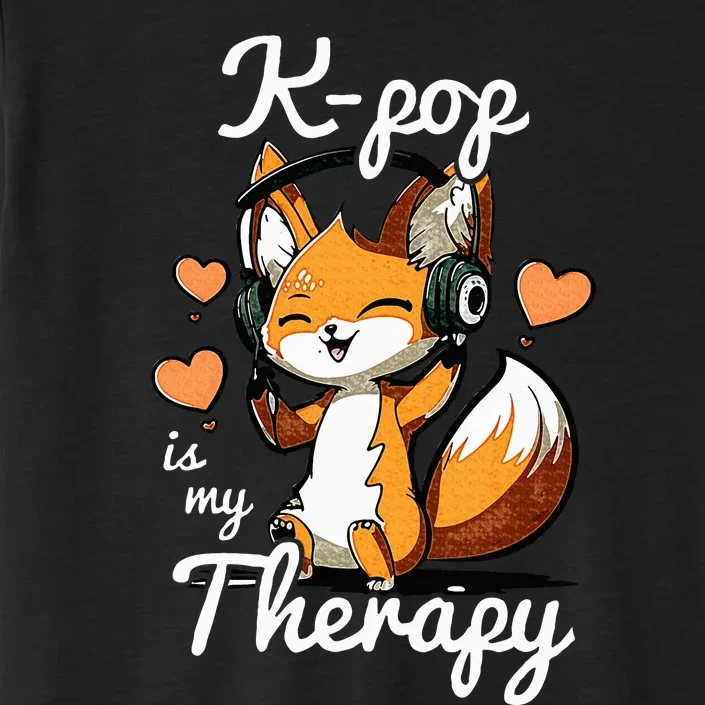 Kpop Is My Therapy Fox Korean ChromaSoft Performance T-Shirt