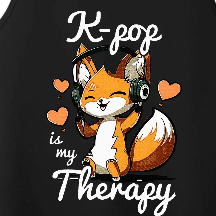 Kpop Is My Therapy Fox Korean Performance Tank