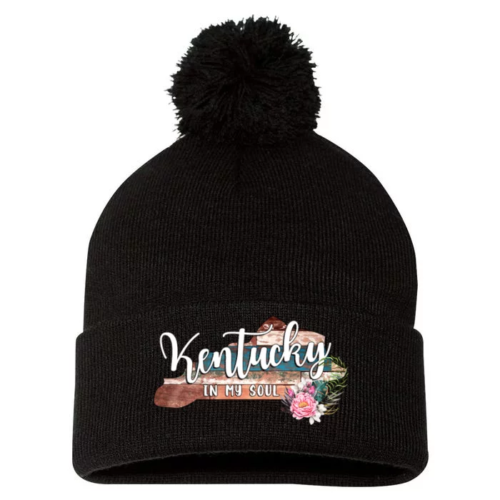 Kentucky In My Soul Pom Pom 12in Knit Beanie