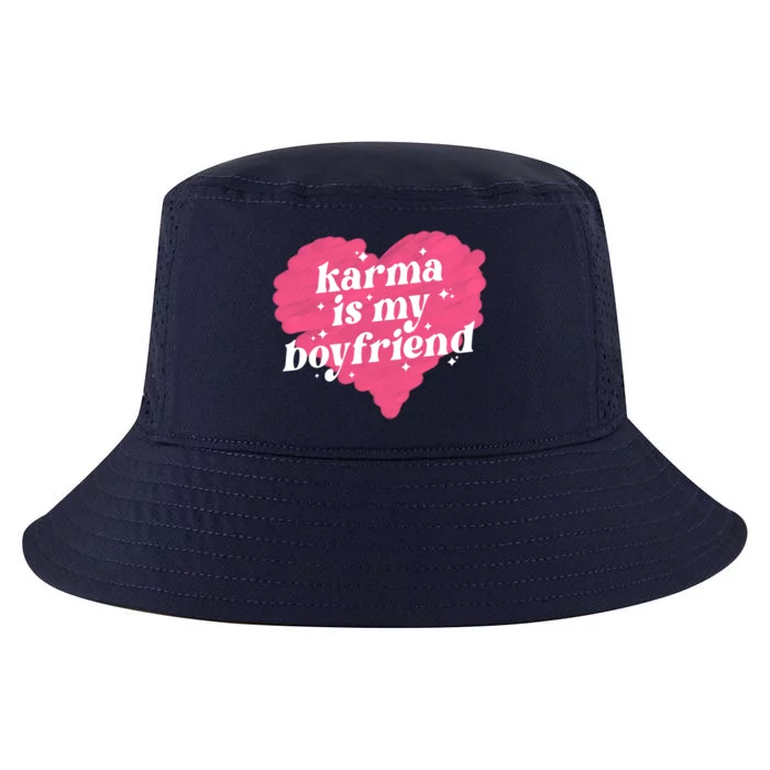 Karma Is My Boyfriend Pink Heart Cool Comfort Performance Bucket Hat