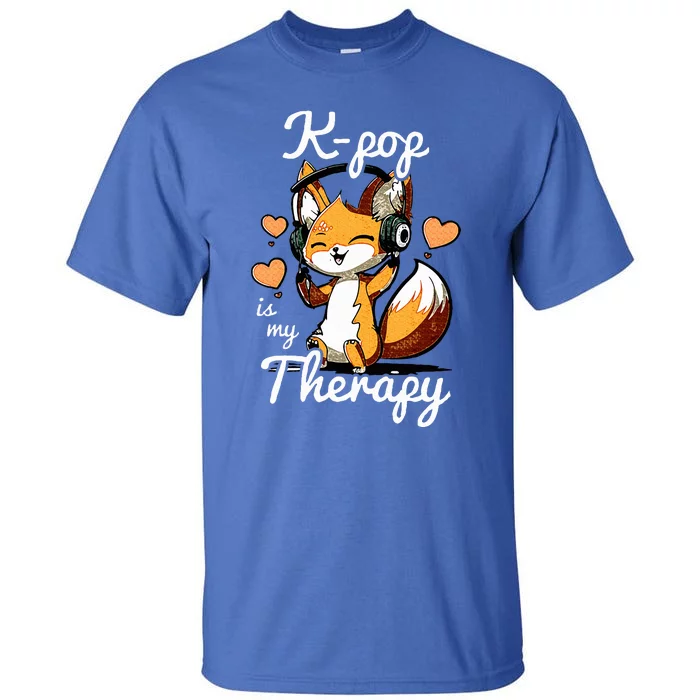 Kpop Is My Therapy Fox Korean Tall T-Shirt