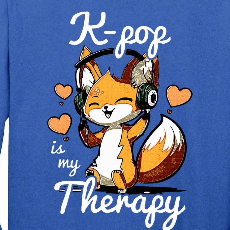 Kpop Is My Therapy Fox Korean Tall Long Sleeve T-Shirt