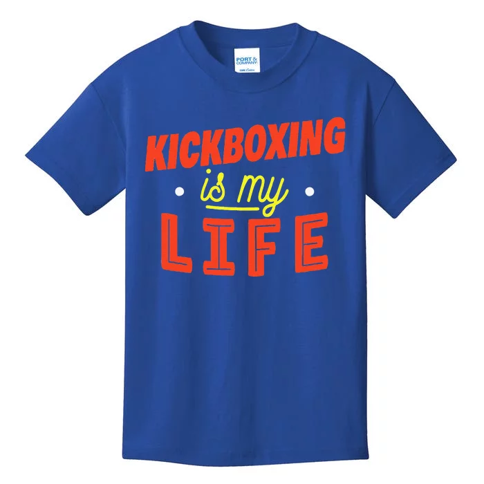 Kickboxing Is My Life Funny Kickboxer Kids T-Shirt