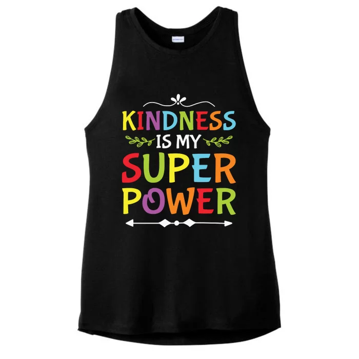 Kindness Is My Superpower Day School Ladies Tri-Blend Wicking Tank