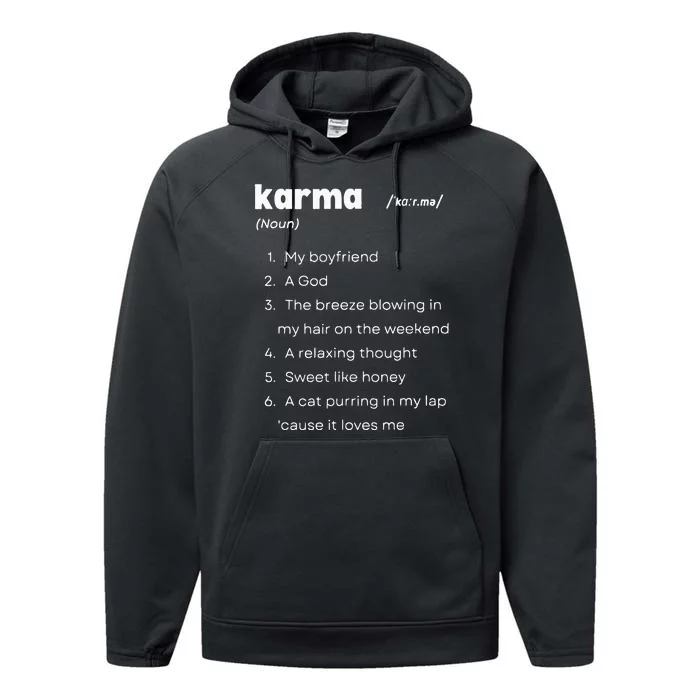 Karma Is My Friend Vintage Inspired Performance Fleece Hoodie