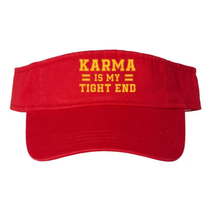 Karma Is My Tight End Valucap Bio-Washed Visor