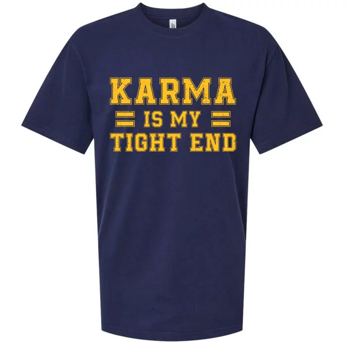 Karma Is My Tight End Sueded Cloud Jersey T-Shirt