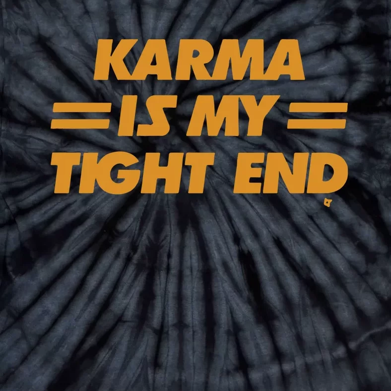 Karma Is My Tight End Kansas Tie-Dye T-Shirt