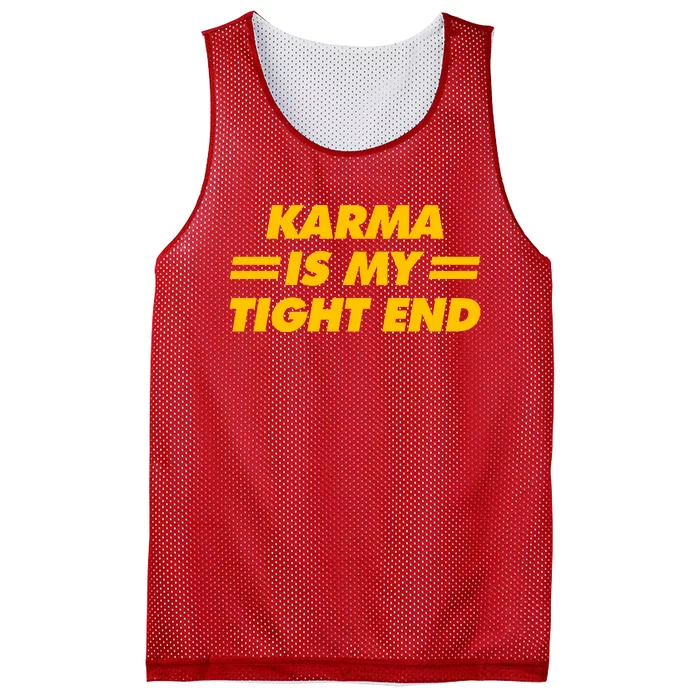 Karma Is My Tight End Mesh Reversible Basketball Jersey Tank