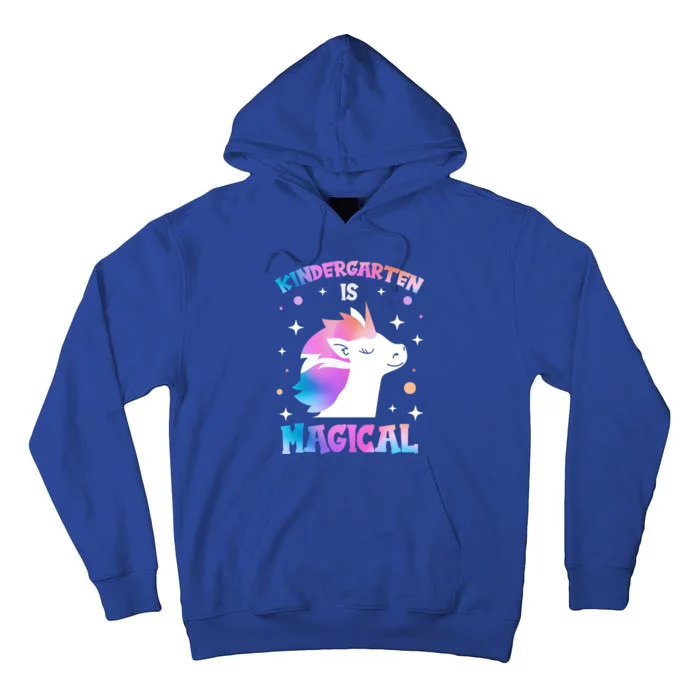 Kindergarten Is Magical Teachers Appreciation Day Unicorn Cool Gift Tall Hoodie