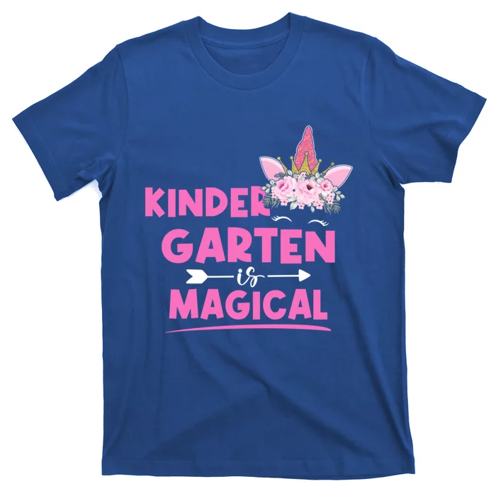 Kindergarten Is Magical Unicorn Kinder Teacher Student Cute Gift T-Shirt