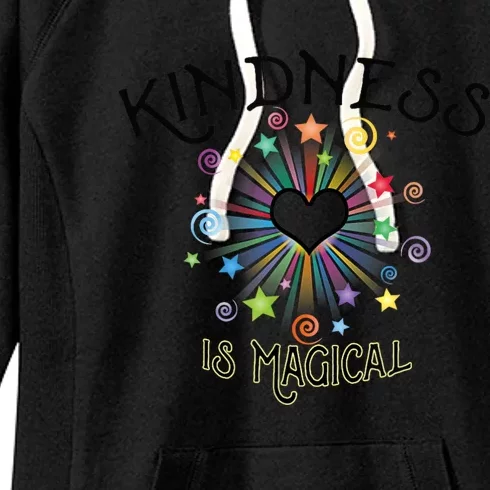 KINDNESS Is Magical Motivational Positive Message Women's Fleece Hoodie