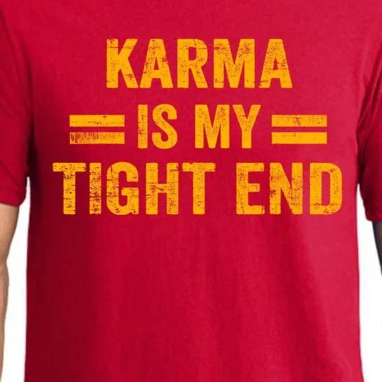 Karma Is My Tight End Kansas Pajama Set