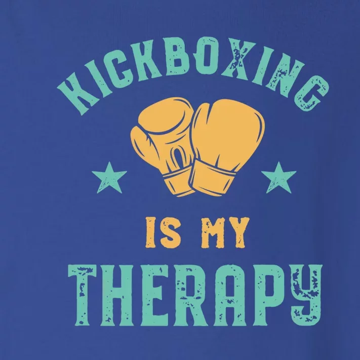 Kickboxing Is My Therapy Sarcastic Funny Boxing Kickboxer Great Gift Toddler Long Sleeve Shirt