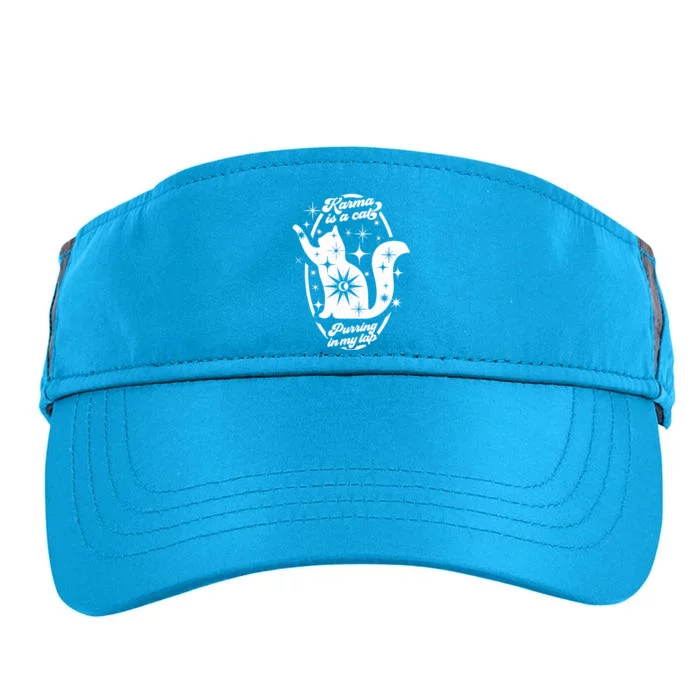 Karma Is My Boyfriend Me And Karma Vibe Like That Cat Lover Adult Drive Performance Visor