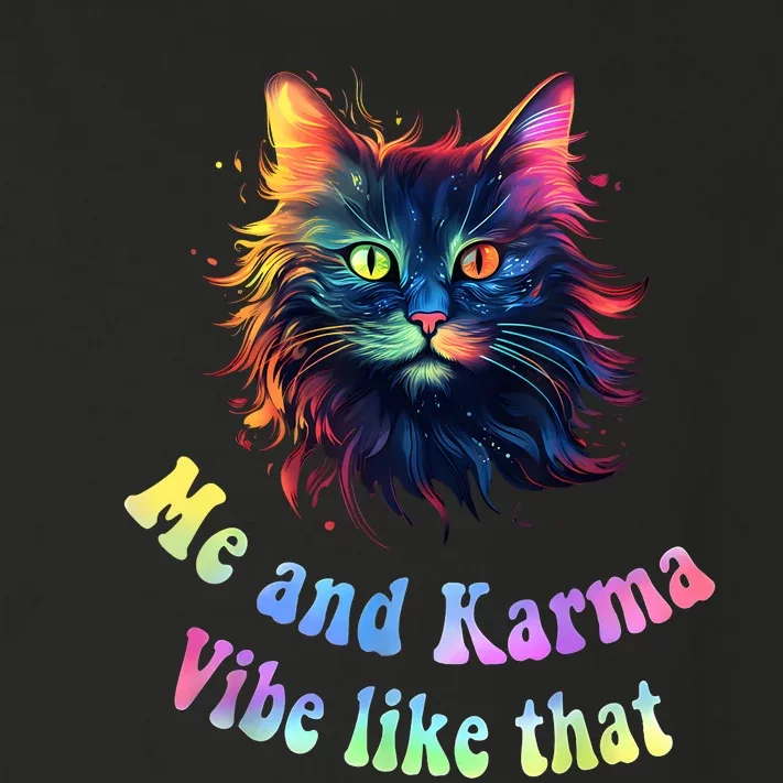 Karma Is My Boyfriend Me And Karma Vibe Like That Cat Lover Toddler Long Sleeve Shirt