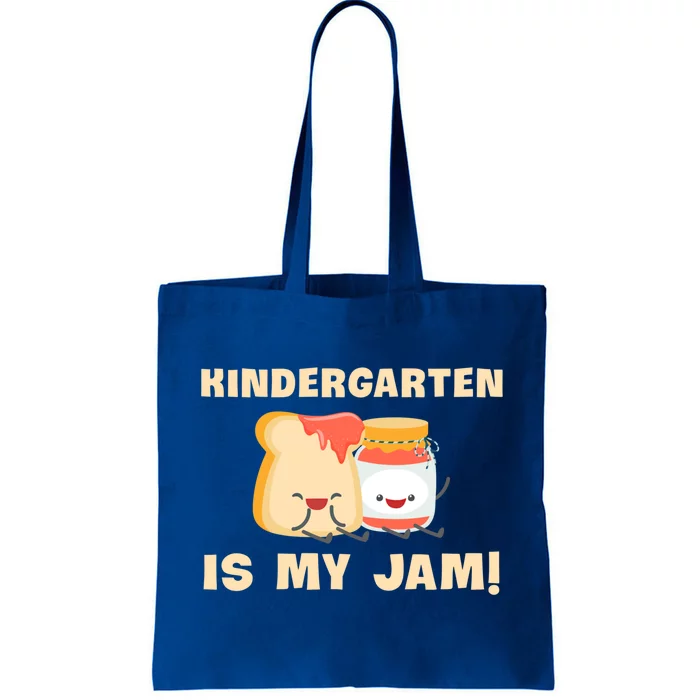 Kindergarten Is My Jam Funny Kindergarten Teachers Gift Tote Bag