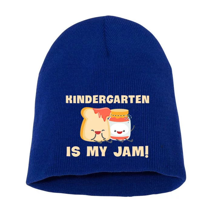 Kindergarten Is My Jam Funny Kindergarten Teachers Gift Short Acrylic Beanie