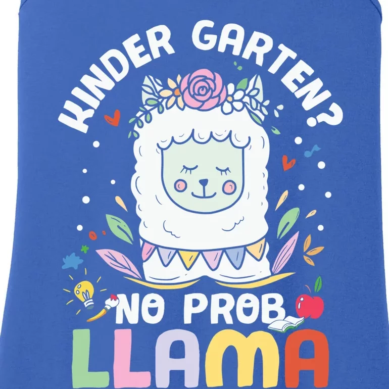 Kindergarten Is No Prob Llama Cute Kindergarten Great Gift Ladies Essential Tank