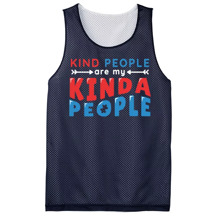 Kind People Are My Kinda People Autism Awareness Mesh Reversible Basketball Jersey Tank