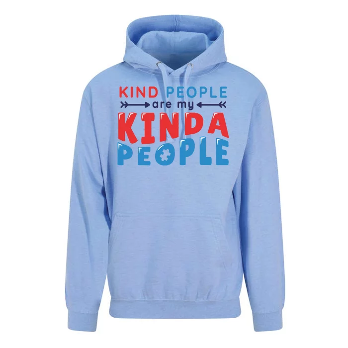 Kind People Are My Kinda People Autism Awareness Unisex Surf Hoodie