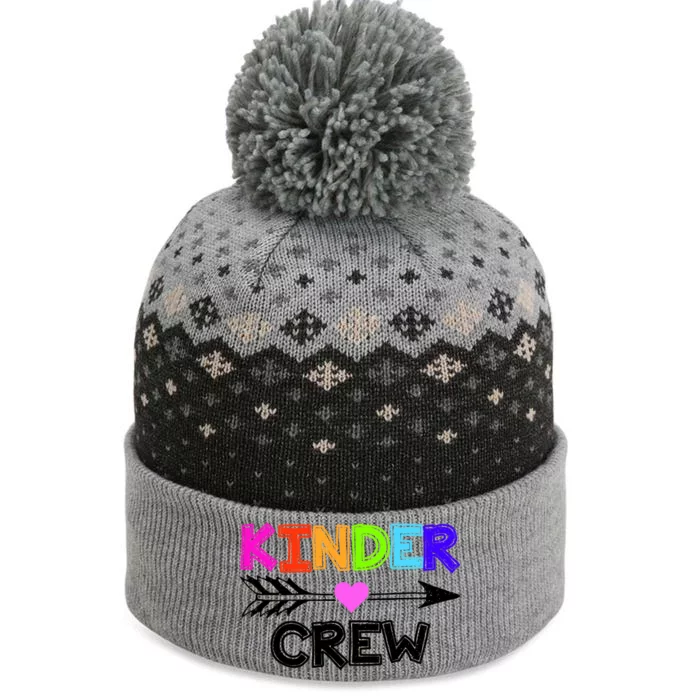 Kinder Crew Kindergarten Teacher The Baniff Cuffed Pom Beanie