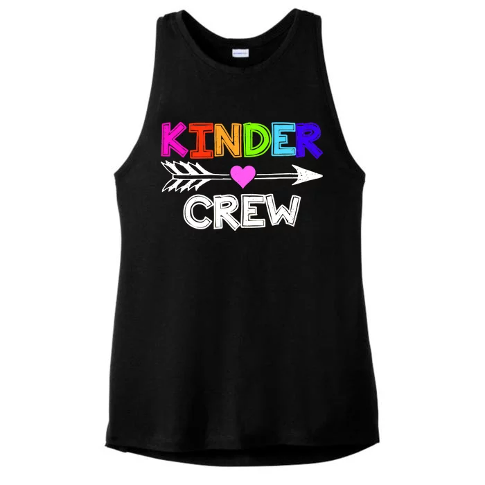 Kinder Crew Kindergarten Teacher Ladies Tri-Blend Wicking Tank