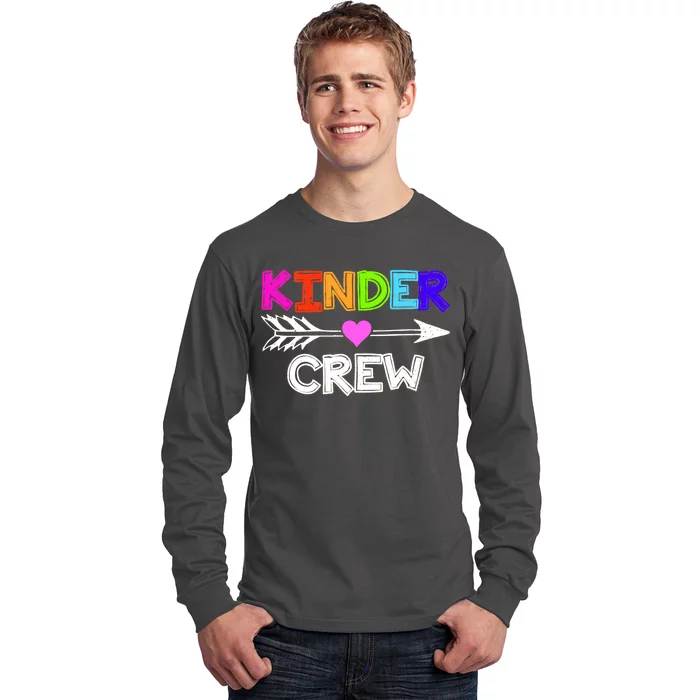 Kinder Crew Kindergarten Teacher Long Sleeve Shirt