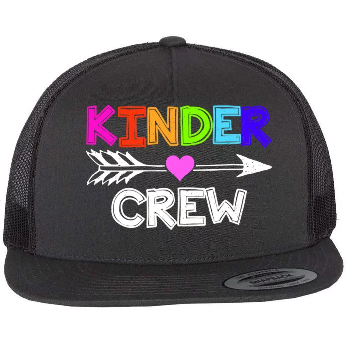 Kinder Crew Kindergarten Teacher Flat Bill Trucker Hat