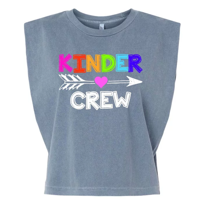 Kinder Crew Kindergarten Teacher Garment-Dyed Women's Muscle Tee