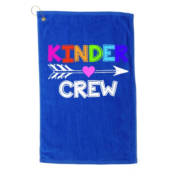 Kinder Crew Kindergarten Teacher Platinum Collection Golf Towel