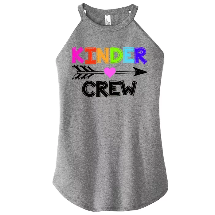 Kinder Crew Kindergarten Teacher Women’s Perfect Tri Rocker Tank