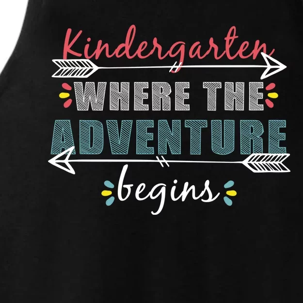 Kindergarten Back To School Adventure Ladies Tri-Blend Wicking Tank