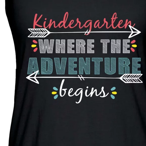 Kindergarten Back To School Adventure Ladies Essential Flowy Tank