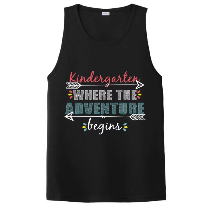 Kindergarten Back To School Adventure Performance Tank